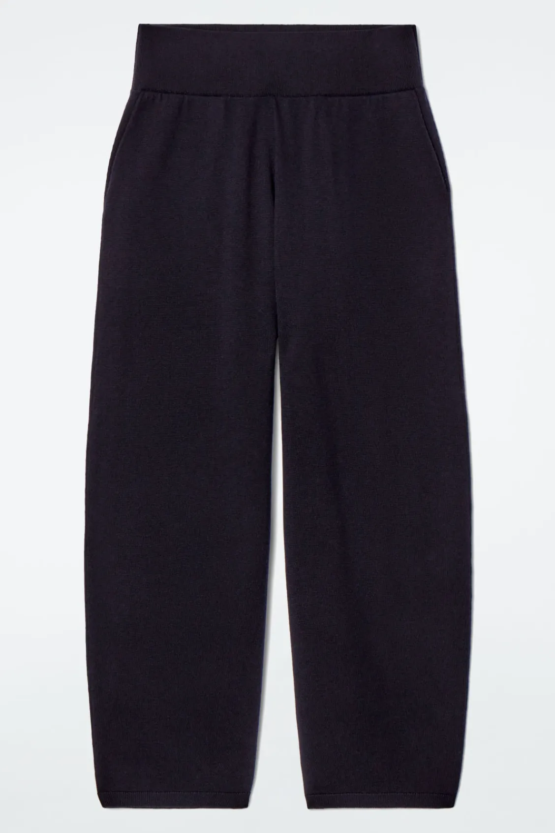 COS MERINO WOOL BARREL-LEG TROUSERS-Women Pants | Sweaters & Cardigans