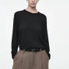 COS MERINO WOOL CREW-NECK SWEATER-Women Sweaters & Cardigans