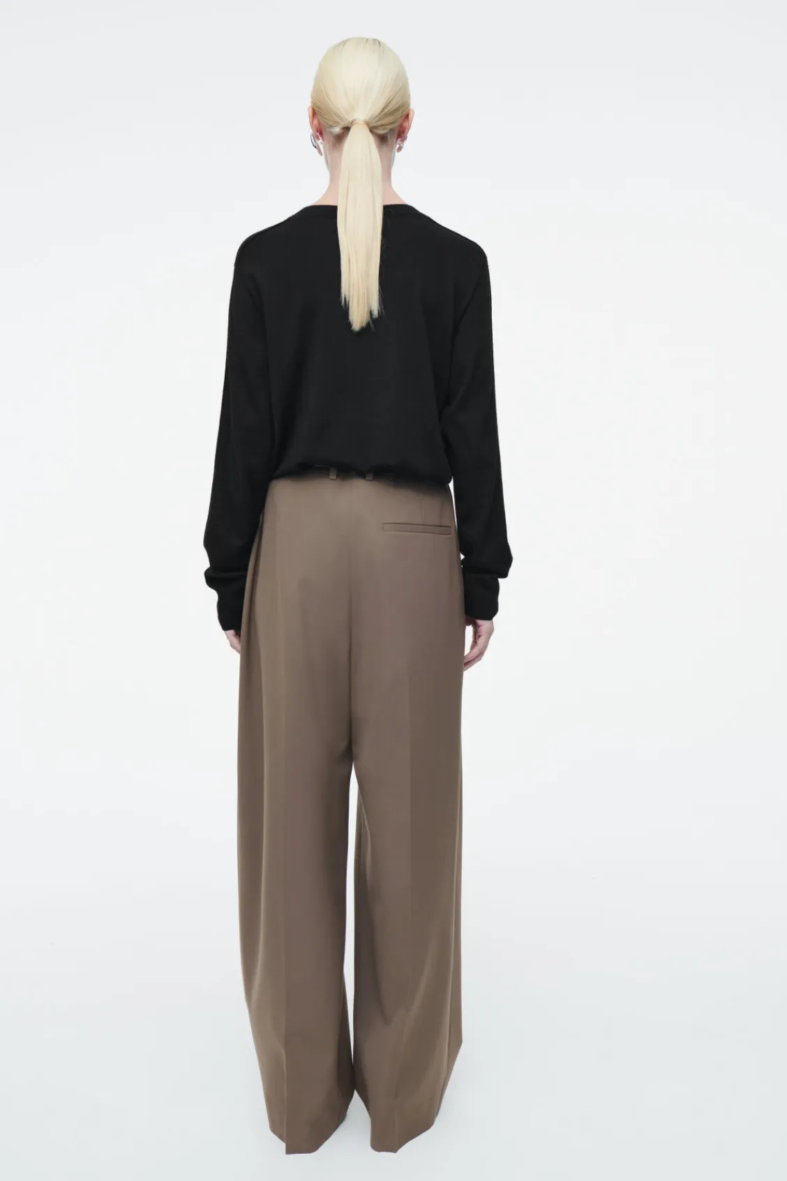 COS MERINO WOOL CREW-NECK SWEATER-Women Sweaters & Cardigans