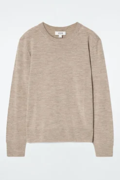 COS MERINO WOOL CREW-NECK SWEATER-Women Sweaters & Cardigans