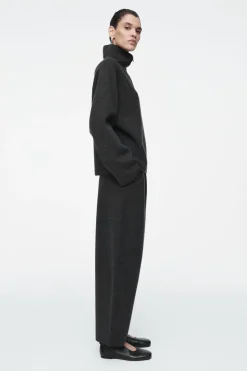 COS MERINO WOOL HALF-ZIP JUMPER-Women Tops | Sweaters & Cardigans