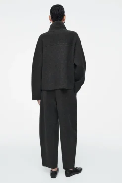 COS MERINO WOOL HALF-ZIP JUMPER-Women Tops | Sweaters & Cardigans