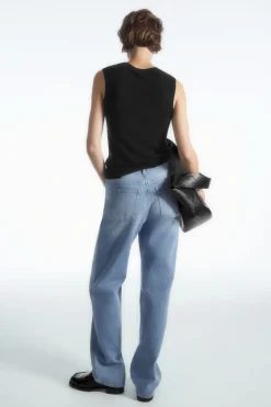 COS MERINO WOOL KNITTED TANK TOP-Women T-Shirts | Tops
