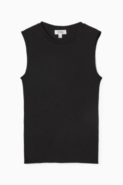 COS MERINO WOOL KNITTED TANK TOP-Women T-Shirts | Tops