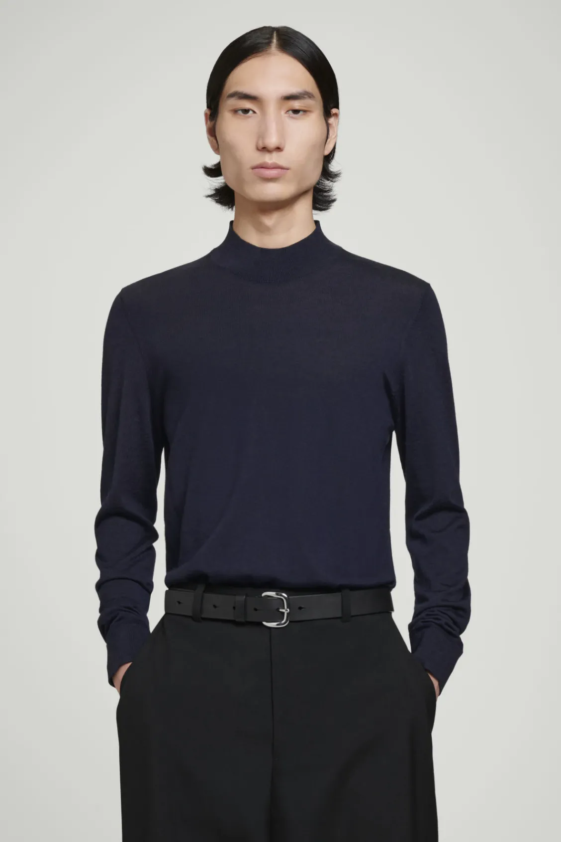 COS MERINO WOOL MOCK-NECK JUMPER- Sweaters & Cardigans