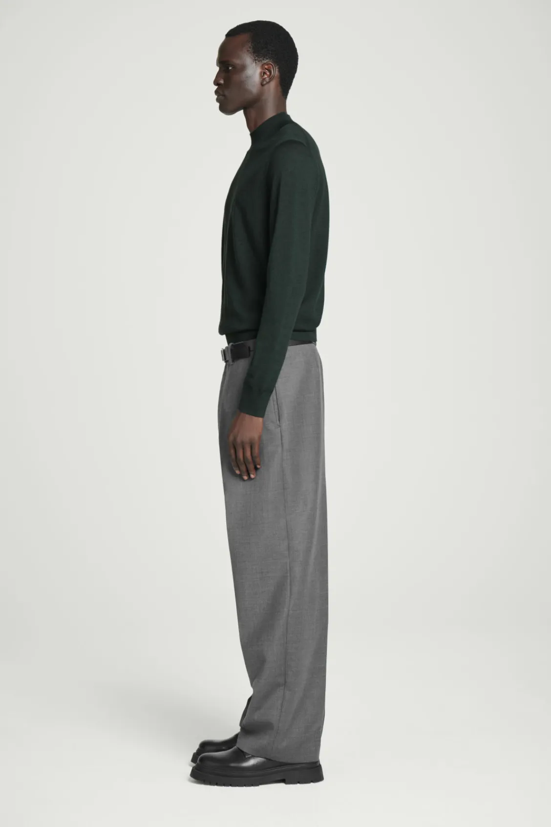 COS MERINO WOOL MOCK-NECK JUMPER- Sweaters & Cardigans