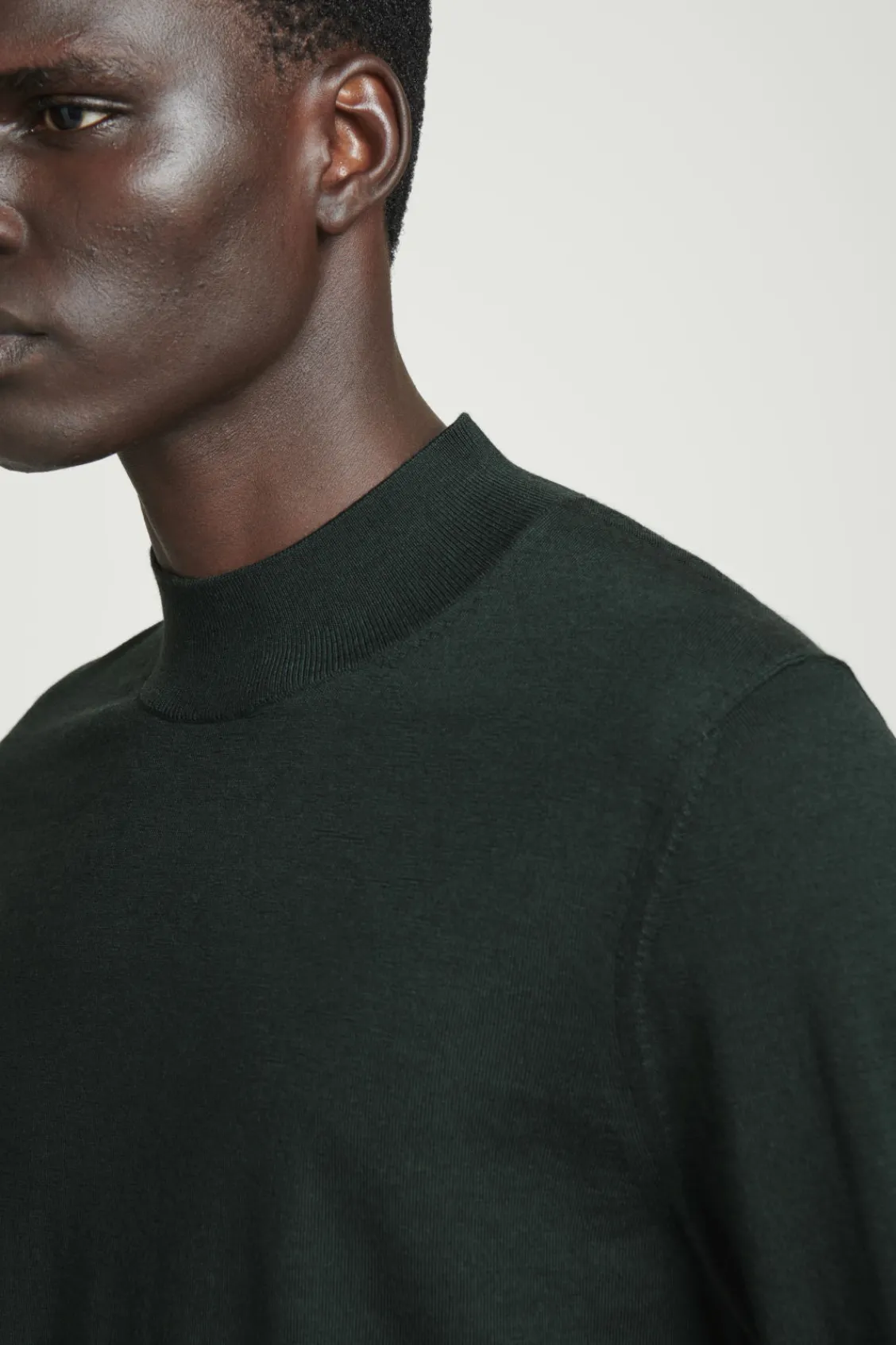 COS MERINO WOOL MOCK-NECK JUMPER- Sweaters & Cardigans