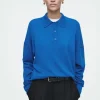 COS MERINO WOOL POLO SHIRT-Women Shirts & Blouses | Tops