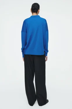 COS MERINO WOOL POLO SHIRT-Women Shirts & Blouses | Tops