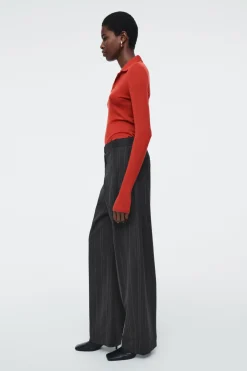 COS MERINO WOOL POLO SHIRT-Women Shirts & Blouses | Tops