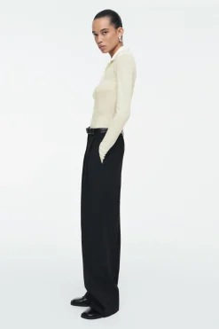 COS MERINO WOOL POLO SHIRT-Women Shirts & Blouses | Tops
