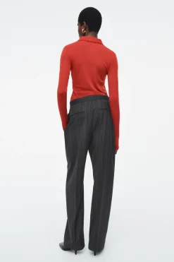 COS MERINO WOOL POLO SHIRT-Women Shirts & Blouses | Tops