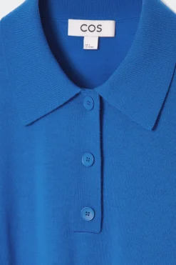 COS MERINO WOOL POLO SHIRT-Women Shirts & Blouses | Tops