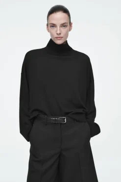 COS MERINO WOOL TURTLENECK SWEATER-Women Sweaters & Cardigans