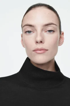 COS MERINO WOOL TURTLENECK SWEATER-Women Sweaters & Cardigans