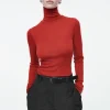 COS MERINO WOOL TURTLENECK TOP-Women Tops | Sweaters & Cardigans