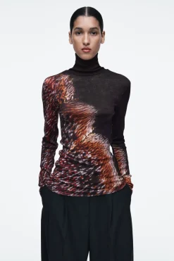COS MERINO WOOL TURTLENECK TOP-Women Tops | Sweaters & Cardigans