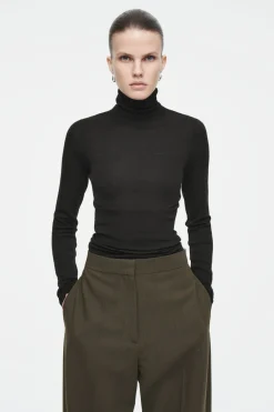 COS MERINO WOOL TURTLENECK TOP-Women T-Shirts | Tops