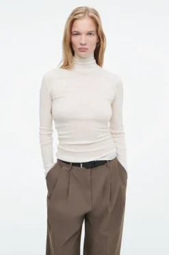 COS MERINO WOOL TURTLENECK TOP-Women T-Shirts | Tops
