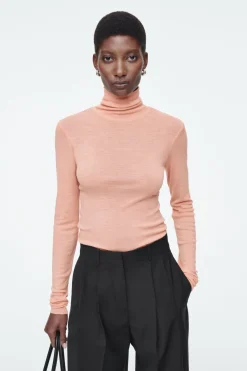 COS MERINO WOOL TURTLENECK TOP-Women T-Shirts | Tops