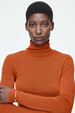 COS MERINO WOOL TURTLENECK TOP-Women T-Shirts | Tops
