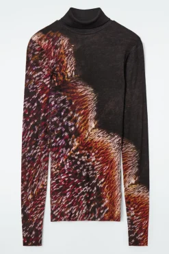 COS MERINO WOOL TURTLENECK TOP-Women Tops | Sweaters & Cardigans