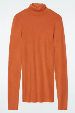 COS MERINO WOOL TURTLENECK TOP-Women T-Shirts | Tops