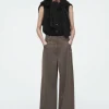COS MERINO WOOL-BLEND WIDE-LEG PANTS-Women Pants