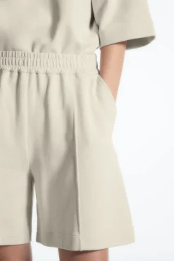 COS MID-WEIGHT JERSEY SHORTS-Women Pants
