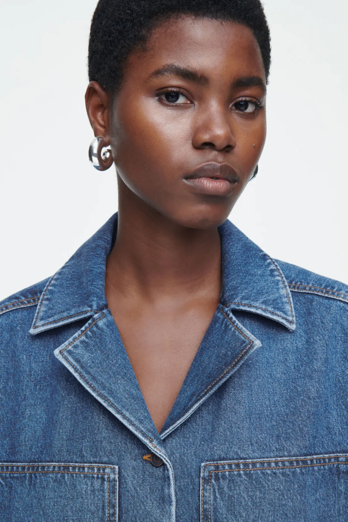 COS MINI DENIM SHIRT DRESS-Women Dresses & Jumpsuits
