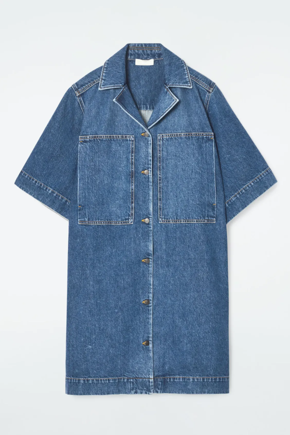 COS MINI DENIM SHIRT DRESS-Women Dresses & Jumpsuits