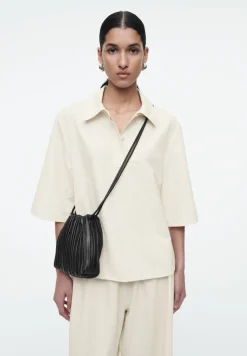 COS MINIMAL COTTON-JERSEY POLO SHIRT-Women Shirts & Blouses | Tops