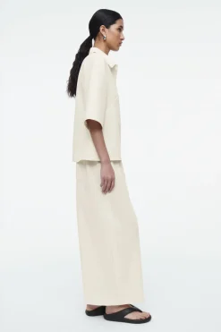 COS MINIMAL COTTON-JERSEY POLO SHIRT-Women Shirts & Blouses | Tops