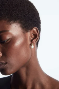 COS MISMATCHED PEARL EARRINGS-Women Jewelry