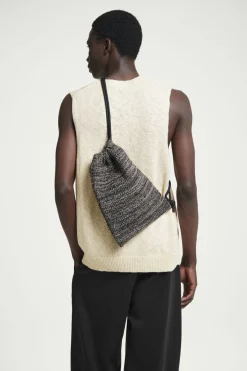 COS MÉLANGE KNITTED DRAWSTRING CROSSBODY- Bags & Wallets