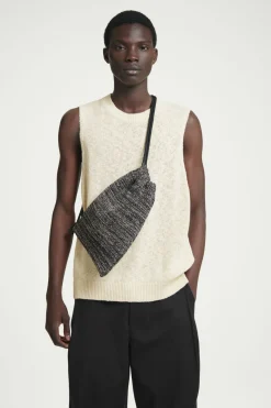 COS MÉLANGE KNITTED DRAWSTRING CROSSBODY- Bags & Wallets