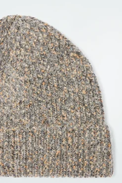 COS MÉLANGE WOOL-BLEND BEANIE-Women Hats & Scarves