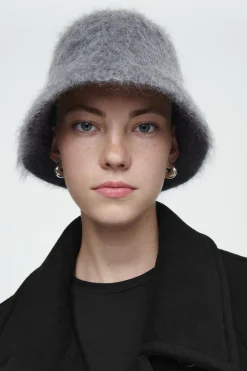 COS MOHAIR BUCKET HAT-Women Hats & Scarves