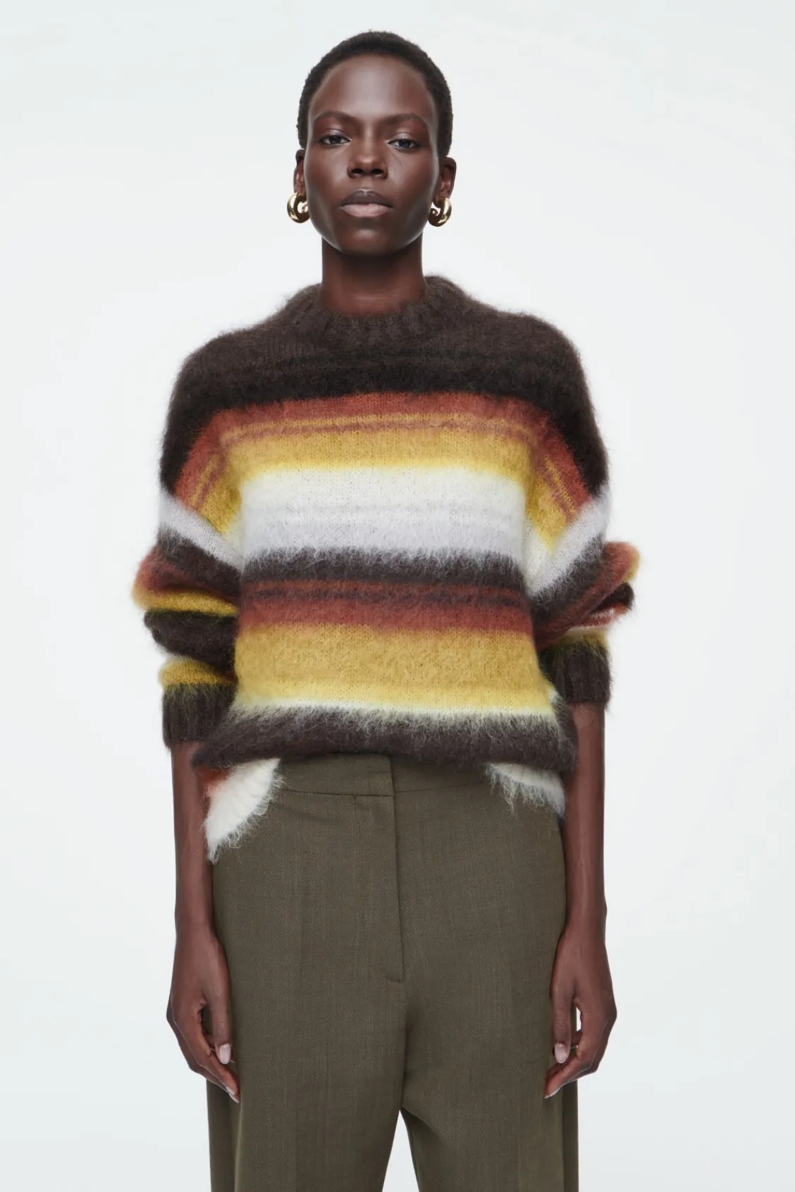 COS MOHAIR CREW-NECK SWEATER-Women Sweaters & Cardigans