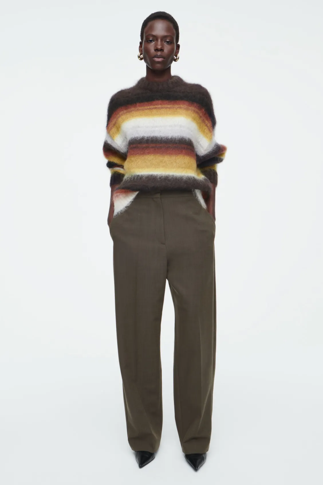 COS MOHAIR CREW-NECK SWEATER-Women Sweaters & Cardigans