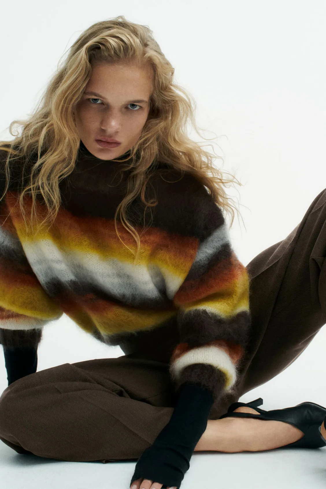 COS MOHAIR CREW-NECK SWEATER-Women Sweaters & Cardigans