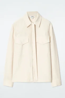 COS NECK-TIE SHIRT-Women Shirts & Blouses | Tops