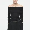COS OFF-THE-SHOULDER MERINO WOOL TOP-Women Tops | Sweaters & Cardigans