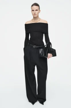 COS OFF-THE-SHOULDER MERINO WOOL TOP-Women Tops | Sweaters & Cardigans