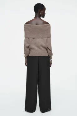 COS OFF-THE-SHOULDER MERINO WOOL SWEATER-Women Tops | Sweaters & Cardigans