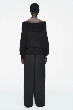COS OFF-THE-SHOULDER MERINO WOOL SWEATER-Women Tops | Sweaters & Cardigans