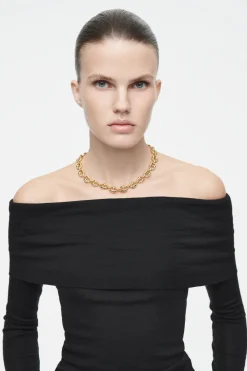COS OFF-THE-SHOULDER MERINO WOOL TOP-Women Tops | Sweaters & Cardigans