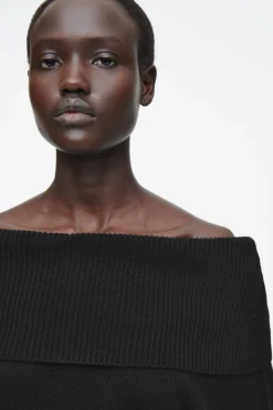 COS OFF-THE-SHOULDER MERINO WOOL SWEATER-Women Tops | Sweaters & Cardigans