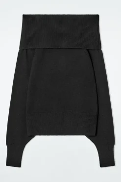 COS OFF-THE-SHOULDER MERINO WOOL SWEATER-Women Tops | Sweaters & Cardigans
