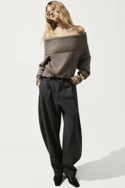 COS OFF-THE-SHOULDER MERINO WOOL SWEATER-Women Tops | Sweaters & Cardigans